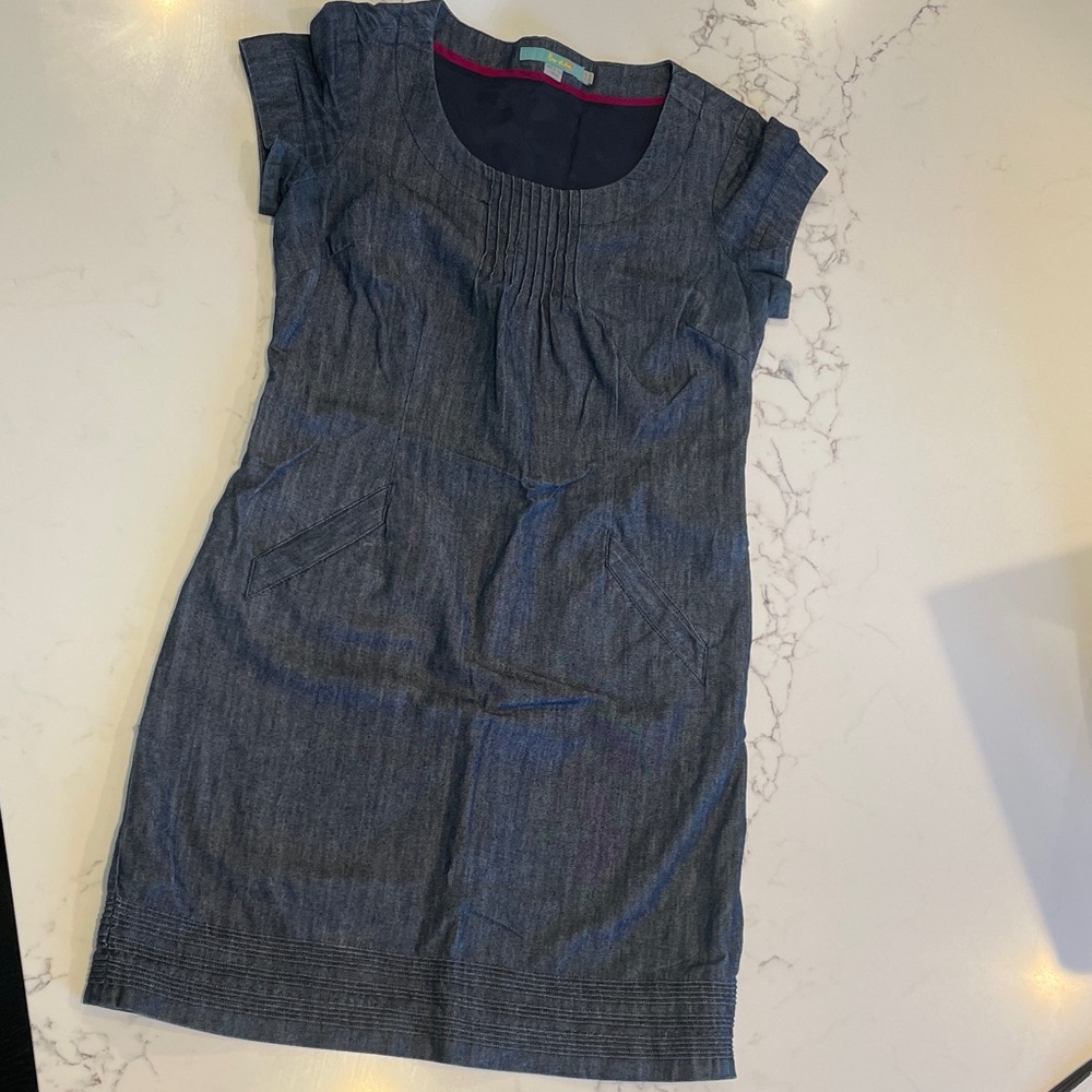 Boden Blue Denim Dress size 2P